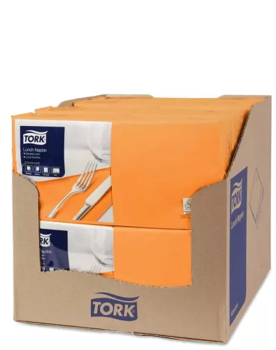 Tork szalvéta Lunch Advanced 33/2 NARANCS, 200 lap/csg, 10csg/karton