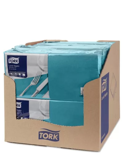 Tork szalvéta Lunch Advanced 33/2 KÉKESZÖLD, 200 lap/csg, 10csg/karton