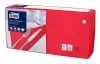 Tork szalvéta Soft Lunch 33/3, PIROS, 150lap/csg, 10csg/karton