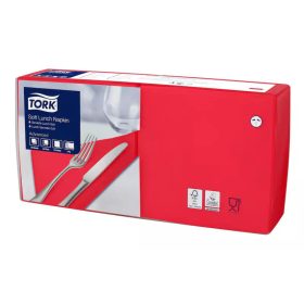   Tork szalvéta Soft Lunch 33/3, PIROS, 150lap/csg, 10csg/karton