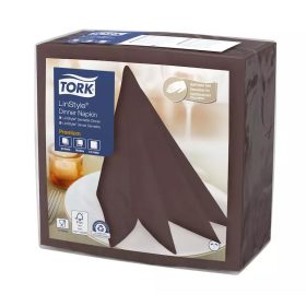   Tork szalvéta Linstyle, premium textilhatású, KAKAÓ, 39/1, 50db/csg, 12csg/karton