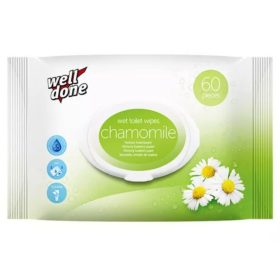   Well Done nedves toalettpapír 60db/csg, (36csg/karton) kamilla