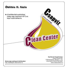 Clean Center Öblítés II. kísérőmatrica