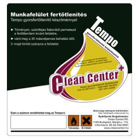 Clean Center Tempo kísérőmatrica