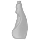 Clean Center flakon PE kerek átlátszó, szórófej nélkül 750ml (84db/karton)
