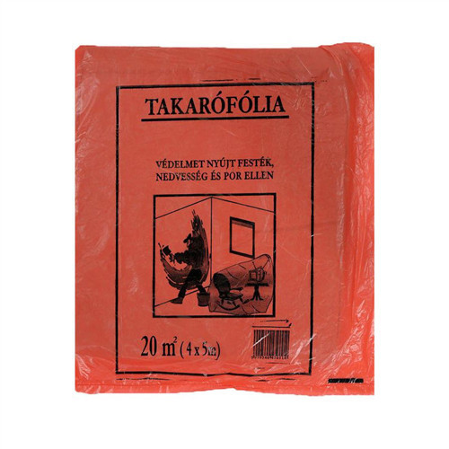 Takarófólia vékony piros 4X5m