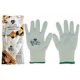 Kesztyű Safety First ujjbegy mártott FEHÉR "L" (12 pár/karton)