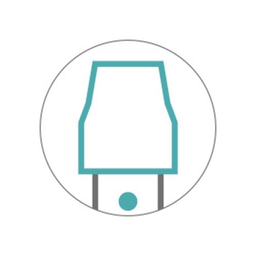 TTS Padlólehúzó zöld műanyag 55cm