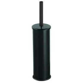   WC kefe tartóval, galvanizált acél, fekete, padlón álló 36cm
