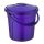 Vödör Poly Time műanyag 10L, levehető fedéllel