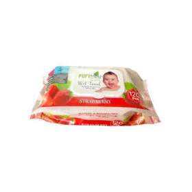   Pufy Fresh nedves törlőkendő 120db/csg (12csg/karton) strawberry