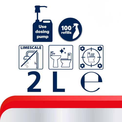 Cif Professional Fürdőszobai és szaniter tisztítószer Koncentrátum, 2 Liter