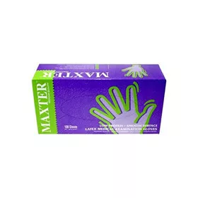   Gumikesztyű Maxter latex PÚDERES "M" 100db/doboz, 10doboz/karton
