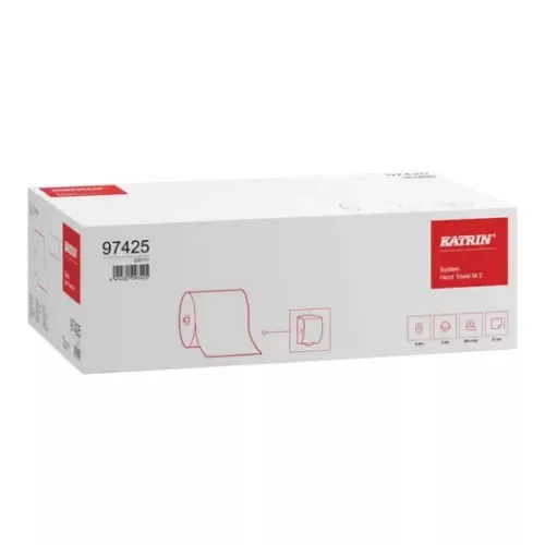Katrin tekercses kéztörlő System Hand Towel M2, 2 rétegű, fehér, 200m/tek, 6tek/karton (25 karton/raklap)