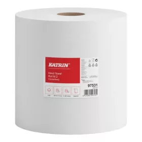   Katrin kéztörlő tekercses Classic White 2rétegű, fehér, 150m/tek, 6tek/karton, 48 karton/raklap