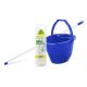 Bonus Felmosó szett-vödör KÉK 11L  csavaró kosár, felmosó nyél 120cm CottonMop 190gr