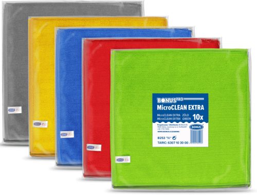 BonusPro MicroClean Extra kendő 40x40cm, 10db/csg (5csg/karton) kék