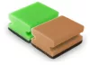Bonus mosogatószivacs, formázott, Eco Sponge 10db/csg (10csg/gyűjtő, 120csg/karton)