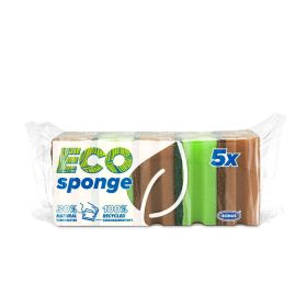   Bonus mosogatószivacs, formázott, Eco Sponge 5db/csg (20csg/gyűjtő, 200csg/karton)
