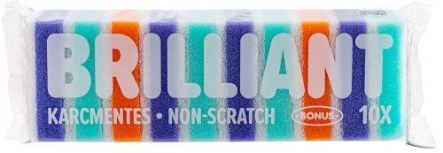 Bonus+ Brilliant mosogatószivacs 10db/csg (20csg/gyűjtő, 240csg/karton)