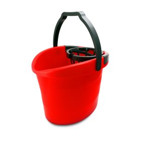 Bonus Felmosó vödör 18l + csavaró kosár (piros-fekete)