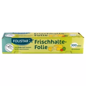   Folistar frissentartó fólia 300m/29cm tépőéllel ellátott dobozban, vágókéssel (6tek/karton)