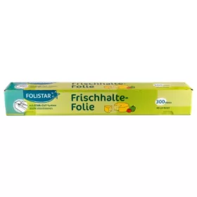   Folistar frissentartó fólia 300m/44cm tépőéllel ellátott dobozban, vágókéssel (6tek/karton)
