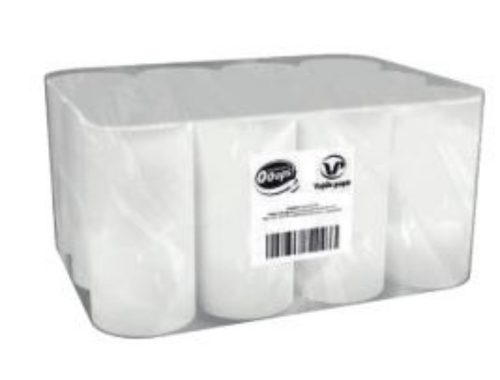 Ooops! tekercses törlő mini, 2r., fehér, 14cm, 50m/tek, 12tek/karton, 44karton/raklap