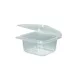 Műanyag összecsukható doboz 500ml PP (125x115x50mm) 50db/csg, 600db/karton
