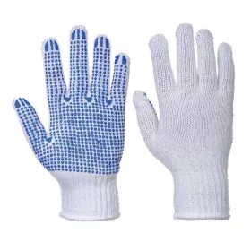 Kesztyű PVC pontozott "M