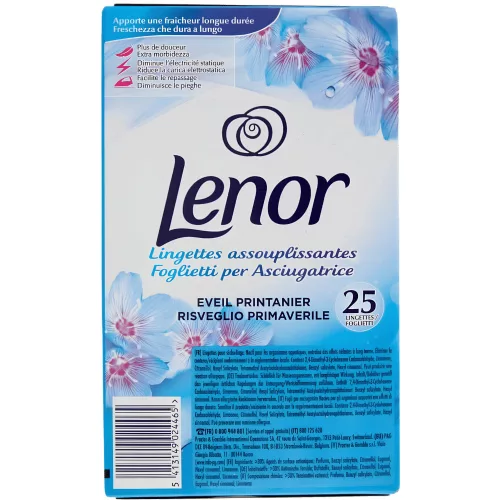 Lenor illatosító kendő szárítógépbe és szekrénybe 25db - Aprilfrisch