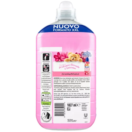 Coccolino öblítő koncentrátum Fiori di Tiare & Frutti Rossi - egzotikus gyümölcsös illat 1,827 L, 87 mosás