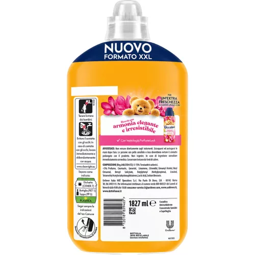 Coccolino Perfume öblítő 1,827 L, 87 mosás - Sandalo & Caprifoglio