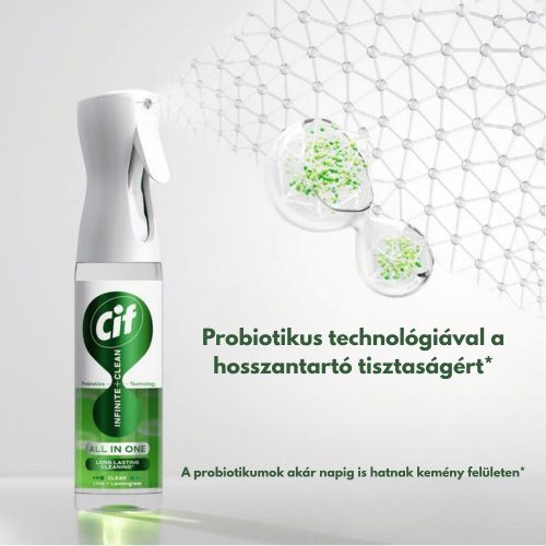 CIF Infinite+Clean All in One UTÁNTÖLTŐ 590ml Clean Lime & Lemongrass