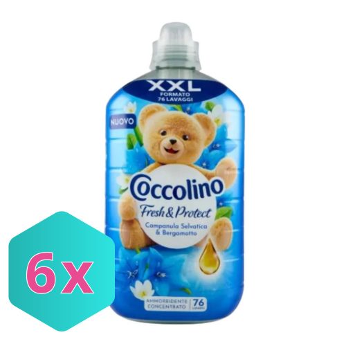 Coccolino Fresh&Protect öblítő 1,750L Campanula Selvatica&Bergamotto KARTON - 6 db