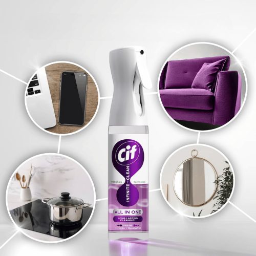CIF Infinite+Clean All in One tisztítóspray 280ml Fresh Levendula & Eucaliptus KARTON - 6 db
