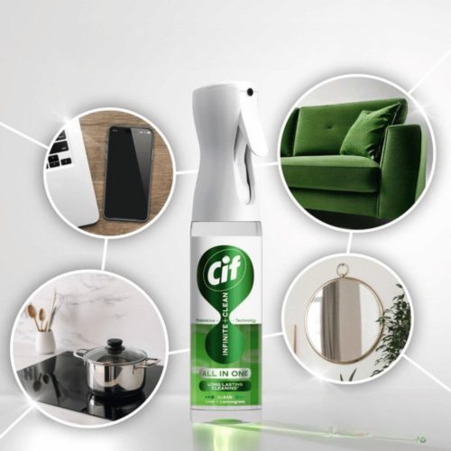CIF Infinite+Clean All in One tisztítóspray 280ml Clean Lime & Lemongrass KARTON - 6 db