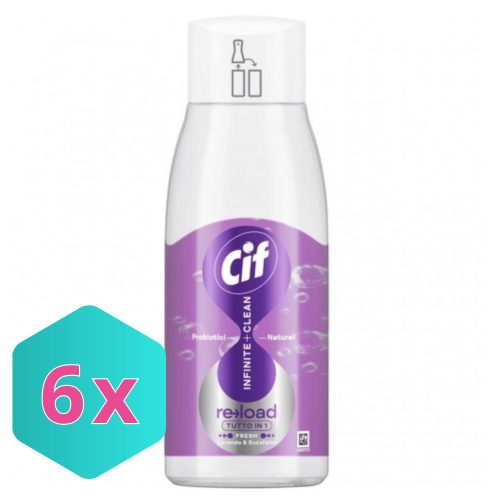 CIF Infinite+Clean All in One UTÁNTÖLTŐ 590ml Fresh Levendula & Eucaliptus KARTON - 6 db