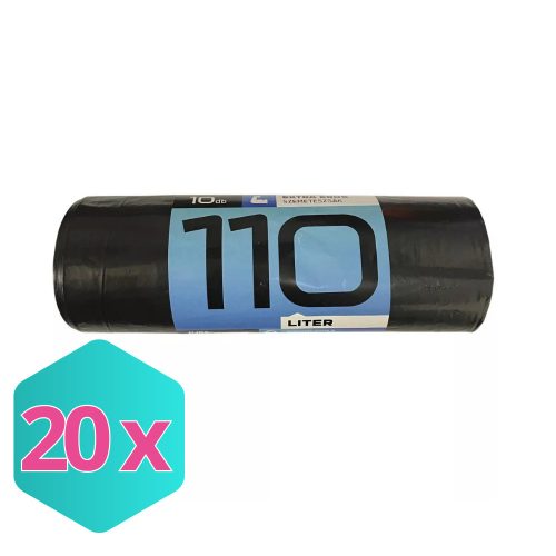 Mamuth szemeteszsák extra erős, 110L, 100x60cm, 10db/tekercs KARTON - 20 db