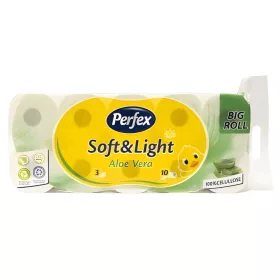   Perfex Soft&Light Aloe Vera illatú WC papír - 3 rétegű, 16 tekercs