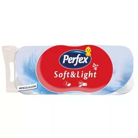 Perfex Soft&Light WC papír - 3 rétegű, 10 tekercs