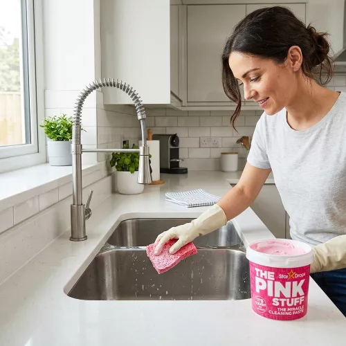 The Pink Stuff Miracle tisztítószett (Pink Stuff tiszítópaszta 850g + Pink Stuff Dual Sqeezy Dual szivacs)