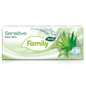 Tento Aloe Vera papírzsebkendő 3 réteg, 10x10 db/csomag