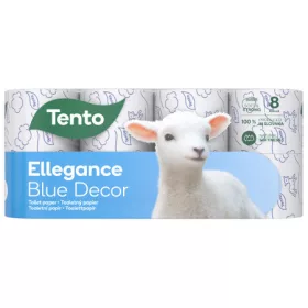 Tento Ellegance Blue Decor 8 tekercses toalettpapír