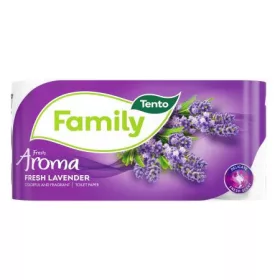 Tento Family  Aroma Levendulás 8 tekercses toalettpapír