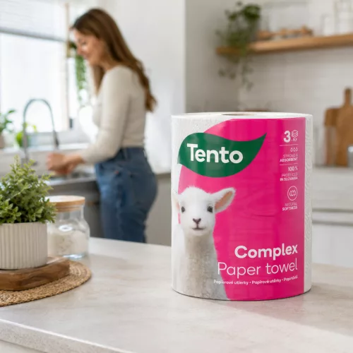 Tento Complex 3in1 3 rétegű extra nedvszívó papírtörlő (8 tekercs/ zsugor)