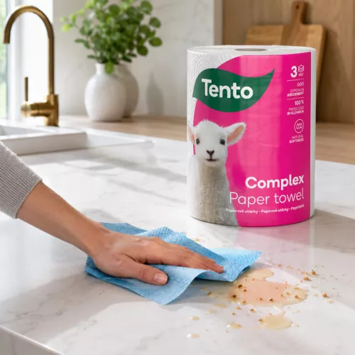 Tento Complex 3in1 3 rétegű extra nedvszívó papírtörlő (8 tekercs/ zsugor)