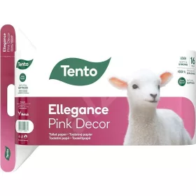 Tento Ellegance Pink Decor 16 tekercses toalettpapír
