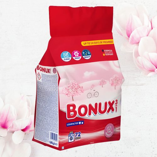 Bonux Professional mosópor 3in1 colors 4,68kg/72 mosás - Pure Magnolia