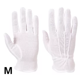 Portwest A080 textil kesztyű mikropontozott fehér "M